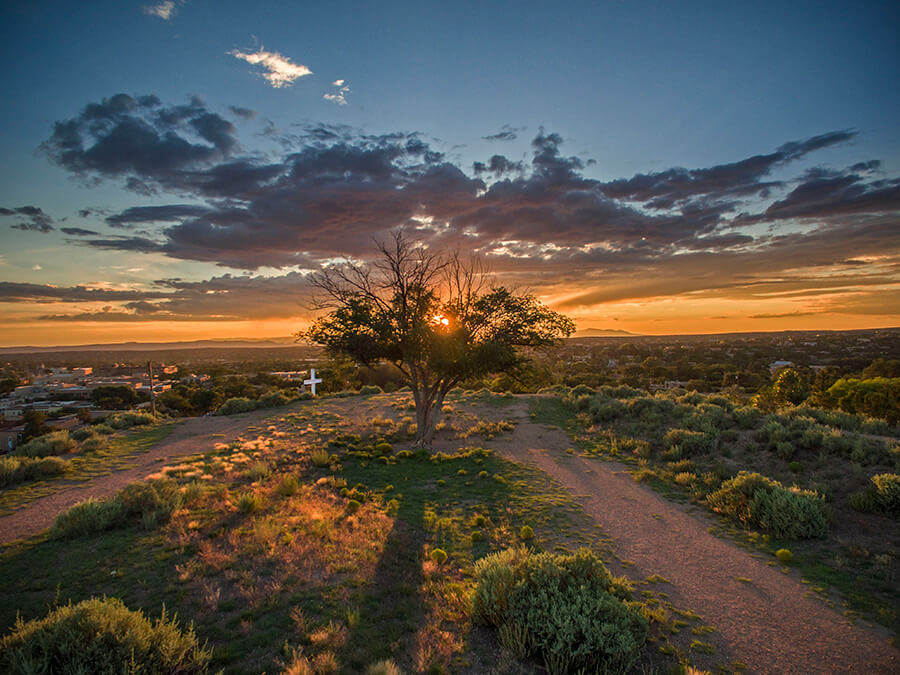Sunset over Santa Fe